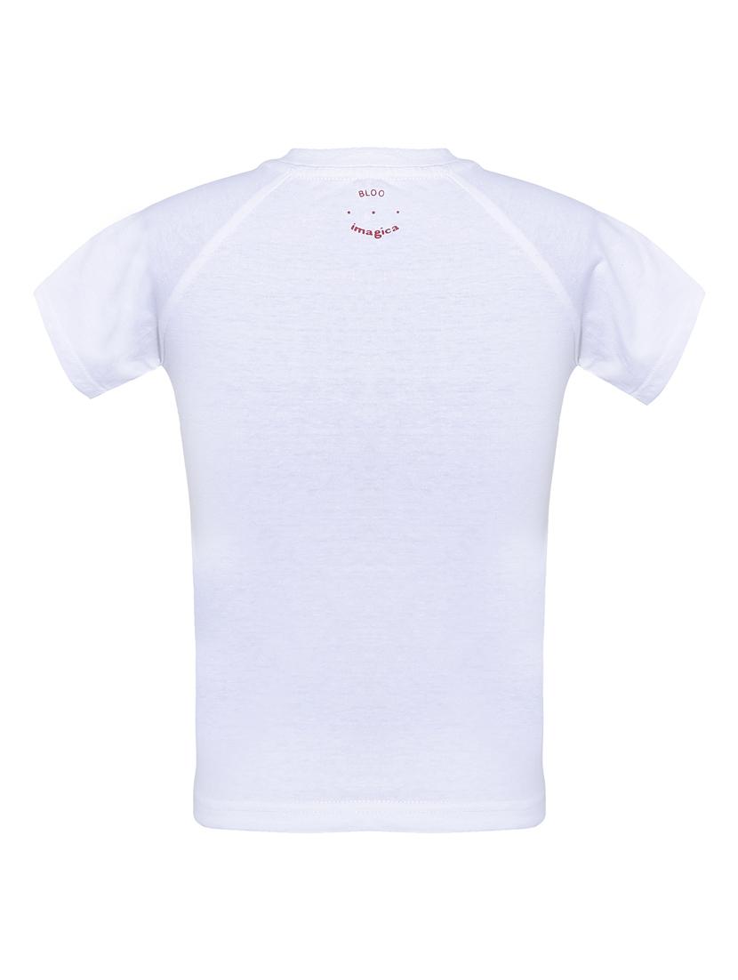 white cotton blend tshirt - 14395823 - Zoom Image - 2
