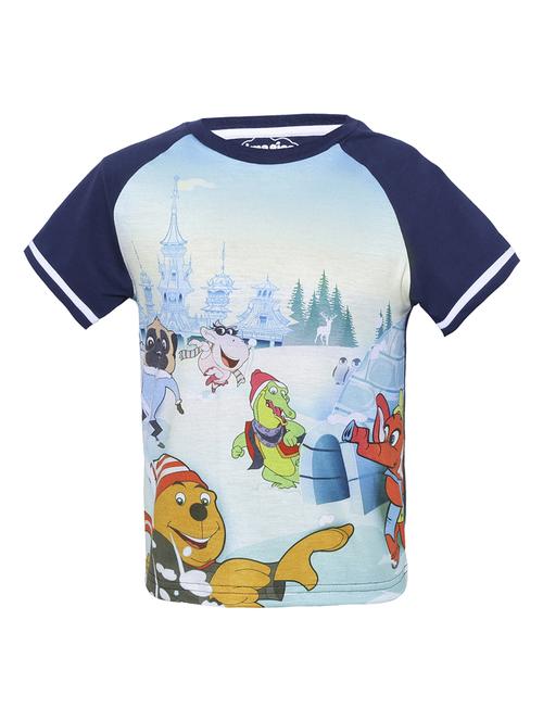 navy blue cotton blend tshirt - 14395842 - Standard Image - 1