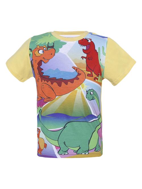 yellow cotton blend tshirt - 14395845 - Standard Image - 1