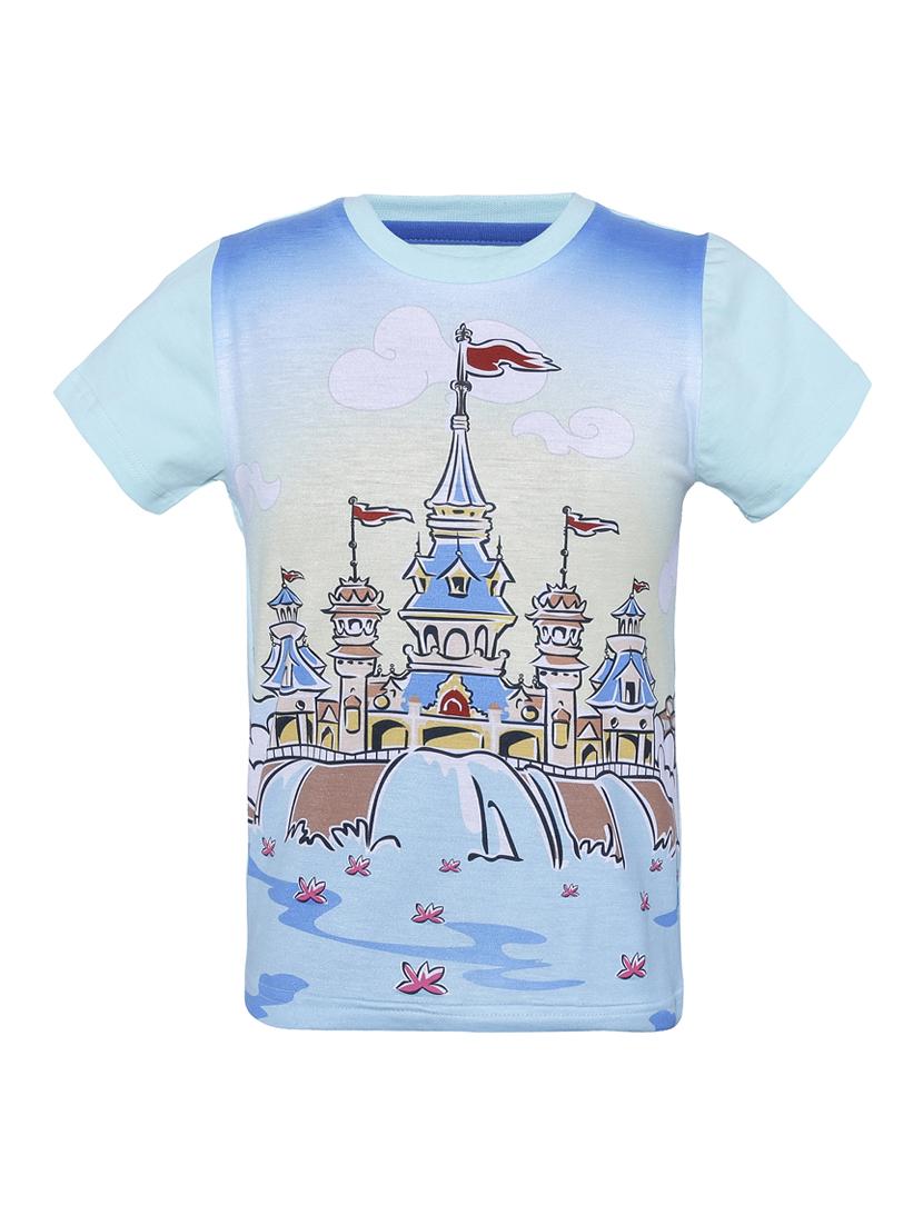 blue cotton blend t-shirt - 14395852 - Zoom Image - 1