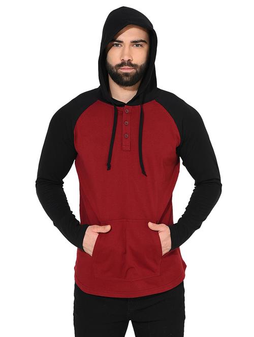 red cotton raglan t-shirt - 14397089 - Standard Image - 1