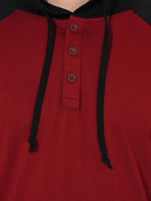 red cotton raglan t-shirt - 14397089 - Standard Image - 4