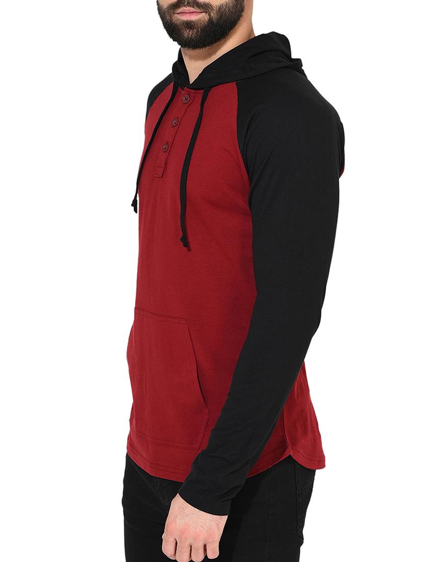 red cotton raglan t-shirt - 14397089 - Zoom Image - 2