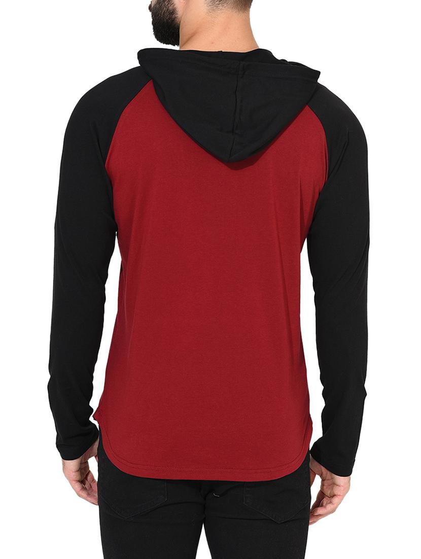 red cotton raglan t-shirt - 14397089 - Zoom Image - 3