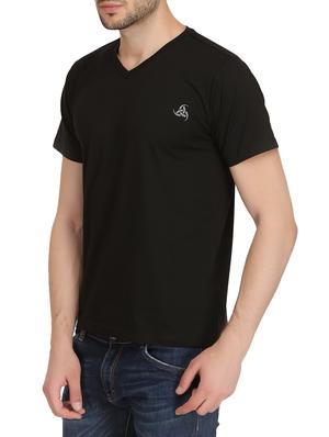 solid black polyester t-shirt - 14397257 - Standard Image - 2