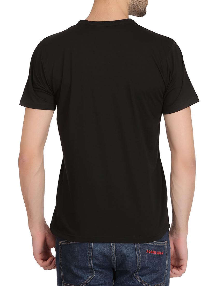 solid black polyester t-shirt - 14397257 - Zoom Image - 3