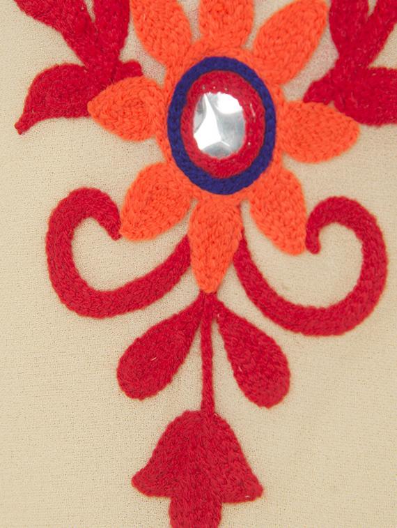mirror work straight kurta - 14397462 - Zoom Image - 5