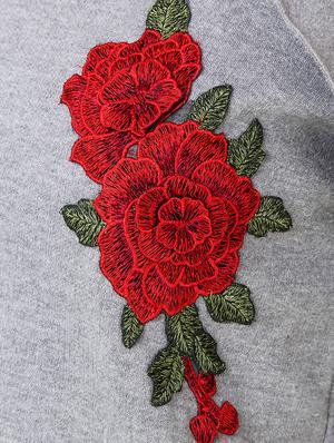 color block embroidered top - 14397949 - Standard Image - 4