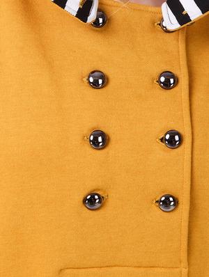 yellow fleece hooded sweatshirt - 14397957 - Standard Image - 4