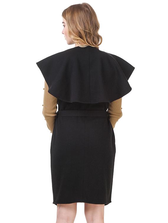 black fleece coatigan - 14397964 - Zoom Image - 3