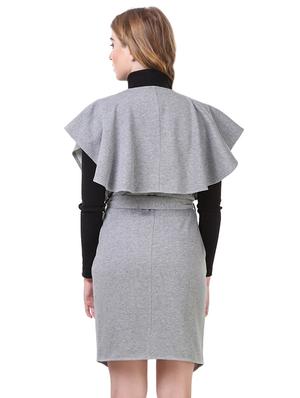 grey fleece coatigan - 14397965 - Standard Image - 3
