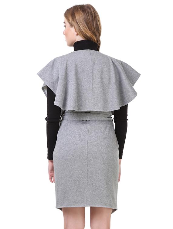 grey fleece coatigan - 14397965 - Zoom Image - 3