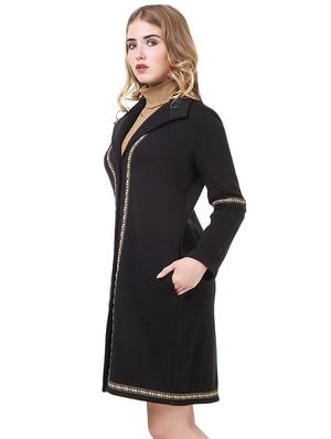 black fleece coatigan - 14397968 - Standard Image - 2