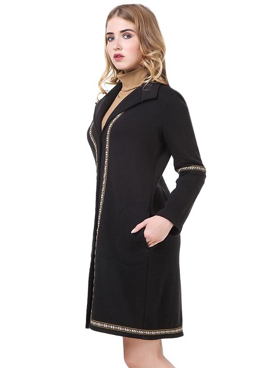 black fleece coatigan - 14397968 - Zoom Image - 2