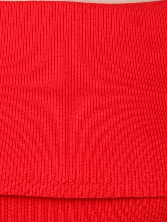 red cotton lycra off shoulder pullover - 14398267 - Zoom Image - 4