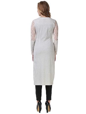 white jersey solid tunic - 14398271 - Standard Image - 3