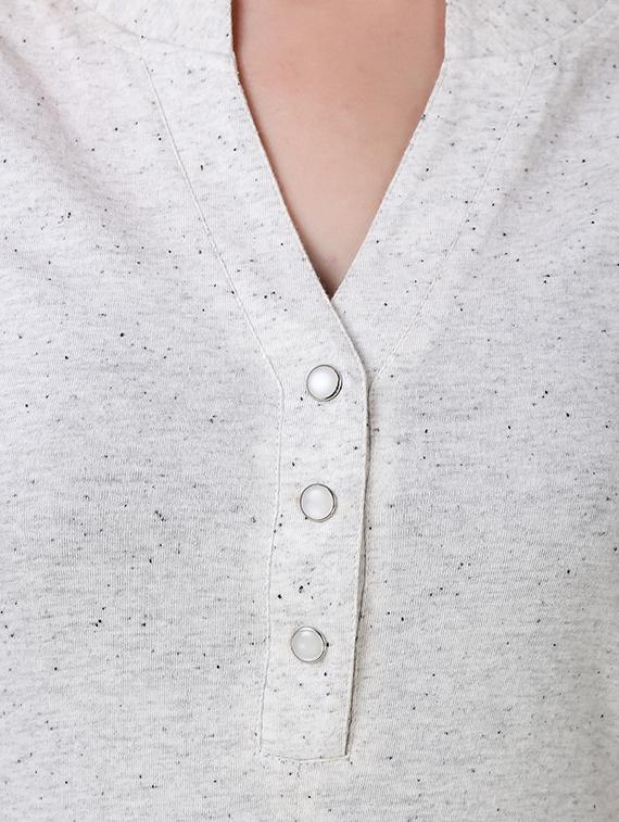 white jersey solid tunic - 14398271 - Zoom Image - 4