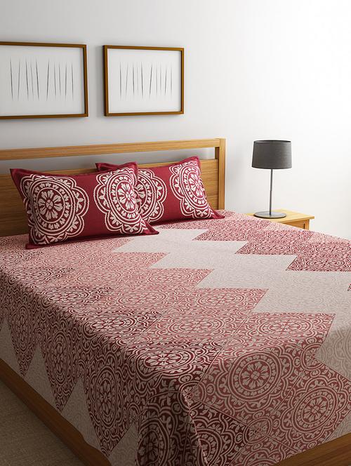 majestic polycotton bed cover with 2 pillow covers - 14398453 - Very Small Image - 1
