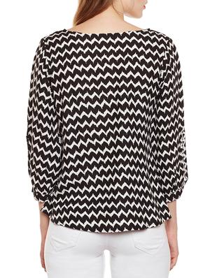 boat neck chevron top - 14399732 - Standard Image - 3