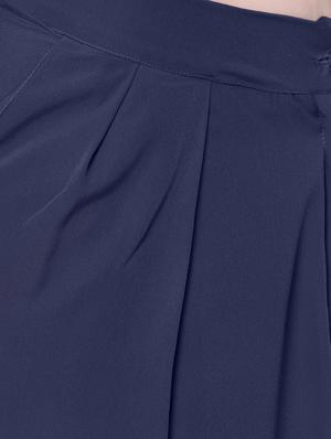 navy blue crepe trouser - 14401577 - Standard Image - 4
