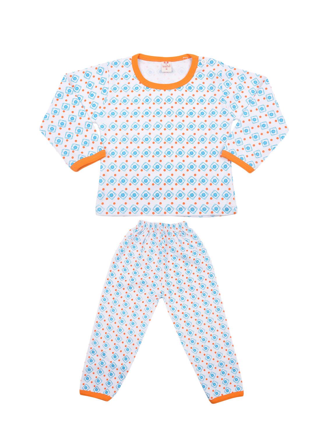white cotton pyjama set nightwear - 14401965 - Zoom Image - 1