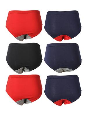 set of 6 multi colored cotton briefs - 14402234 - Standard Image - 2