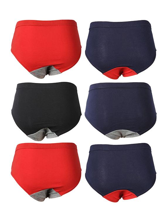 set of 6 multi colored cotton briefs - 14402234 - Zoom Image - 2