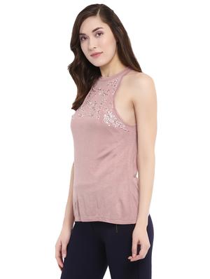 embellished halter neck top - 14402250 - Standard Image - 2