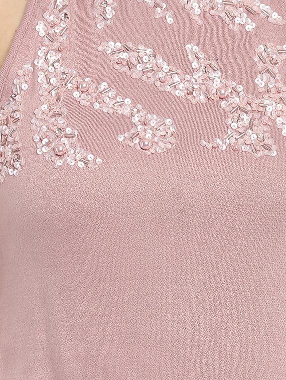 embellished halter neck top - 14402250 - Zoom Image - 4