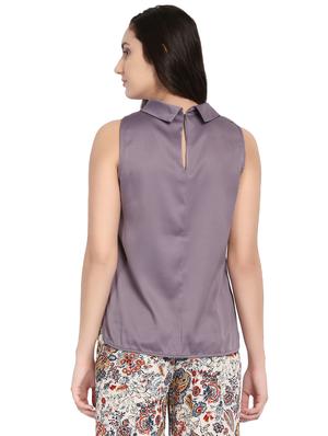 purple colored assymmetric top - 14402331 - Standard Image - 3