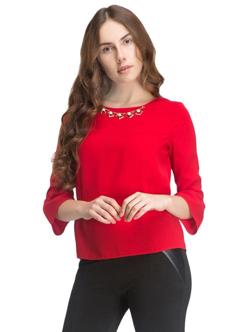 red straight top - 14402350 - Very Small Image - 1