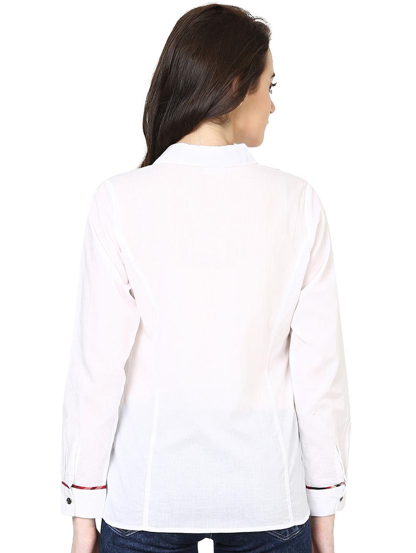 long sleeved embroidered detail shirt - 14402442 - Zoom Image - 3