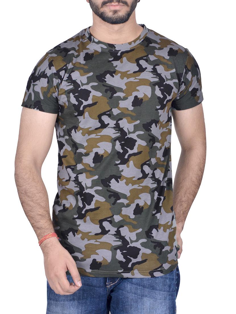 green cotton all over print tshirt - 14404671 - Zoom Image - 1