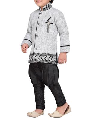grey cotton blend kurta sets - 14405600 - Standard Image - 3