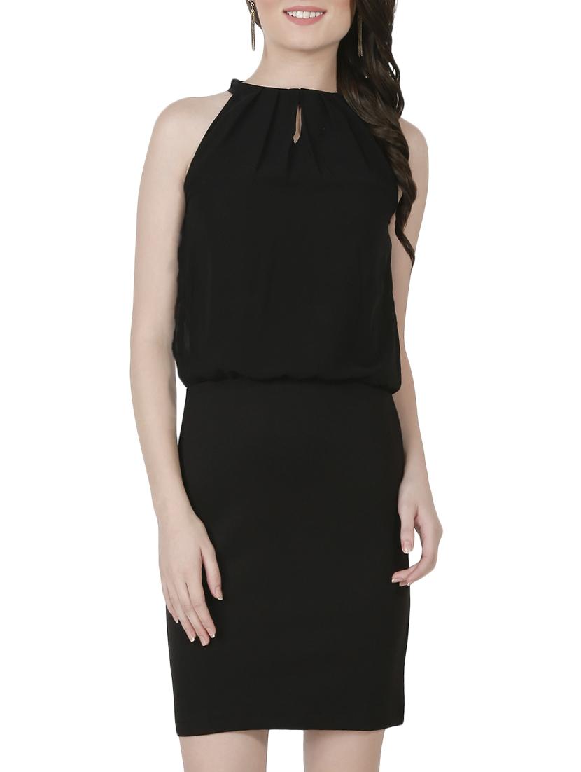Key hole neck blouson dress - 14407395 - Zoom Image - 1