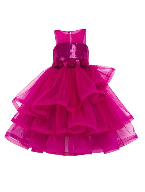 pink net party gown - 14407405 - Very Small Image - 1