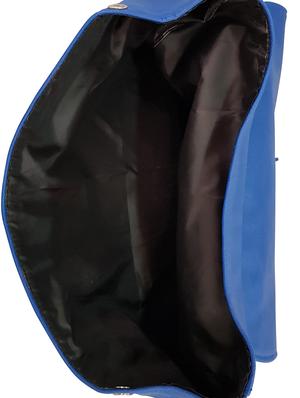 blue leatherette fashion backpack - 14408043 - Standard Image - 3