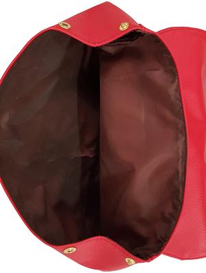 red leatherette fashion backpack - 14408045 - Standard Image - 3