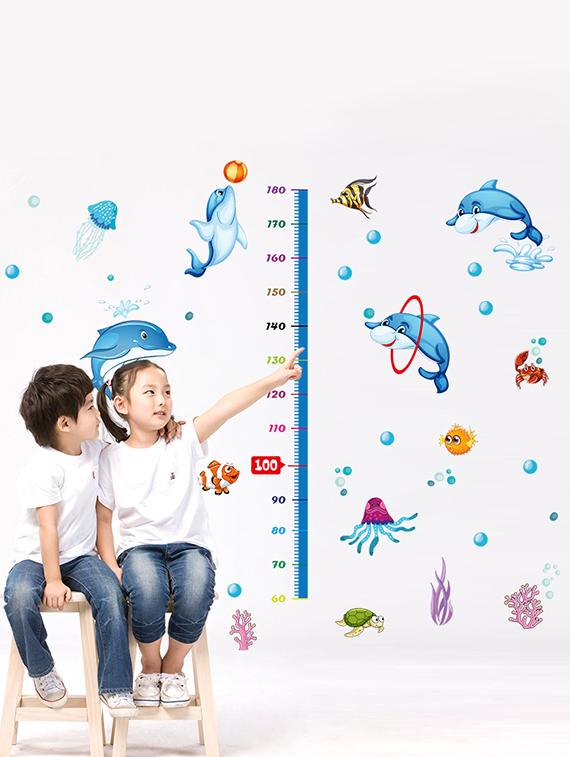 dolphin fish theme wall stickers - 14408990 - Zoom Image - 2