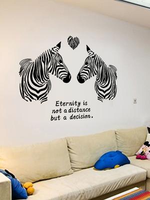 zebra with quotes theme wall stickers - 14408996 - Standard Image - 5