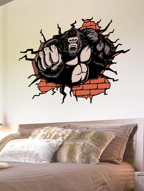 monkey man 3d theme wall stickers - 14408999 - Standard Image - 1