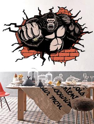 monkey man 3d theme wall stickers - 14408999 - Standard Image - 3
