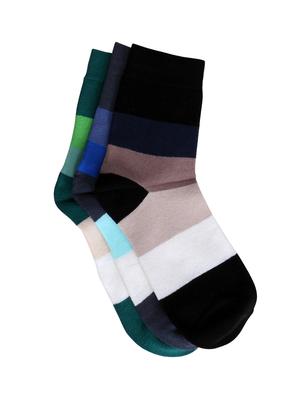 set of 3 multi colored cotton pair of socks - 14409721 - Standard Image - 2