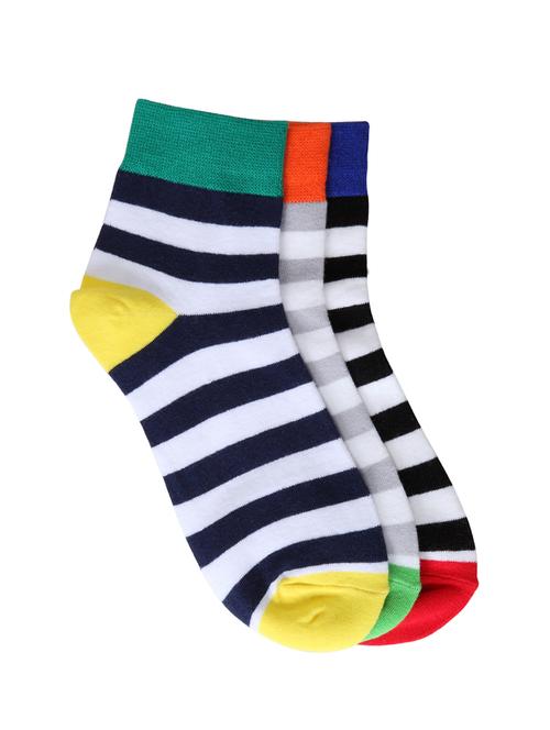 set of 3 multi colored cotton socks - 14409724 - Standard Image - 1