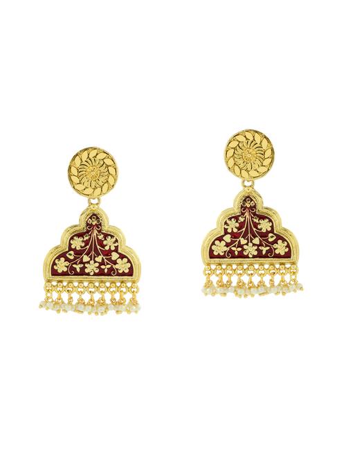 red brass other earring - 14410004 - Standard Image - 1