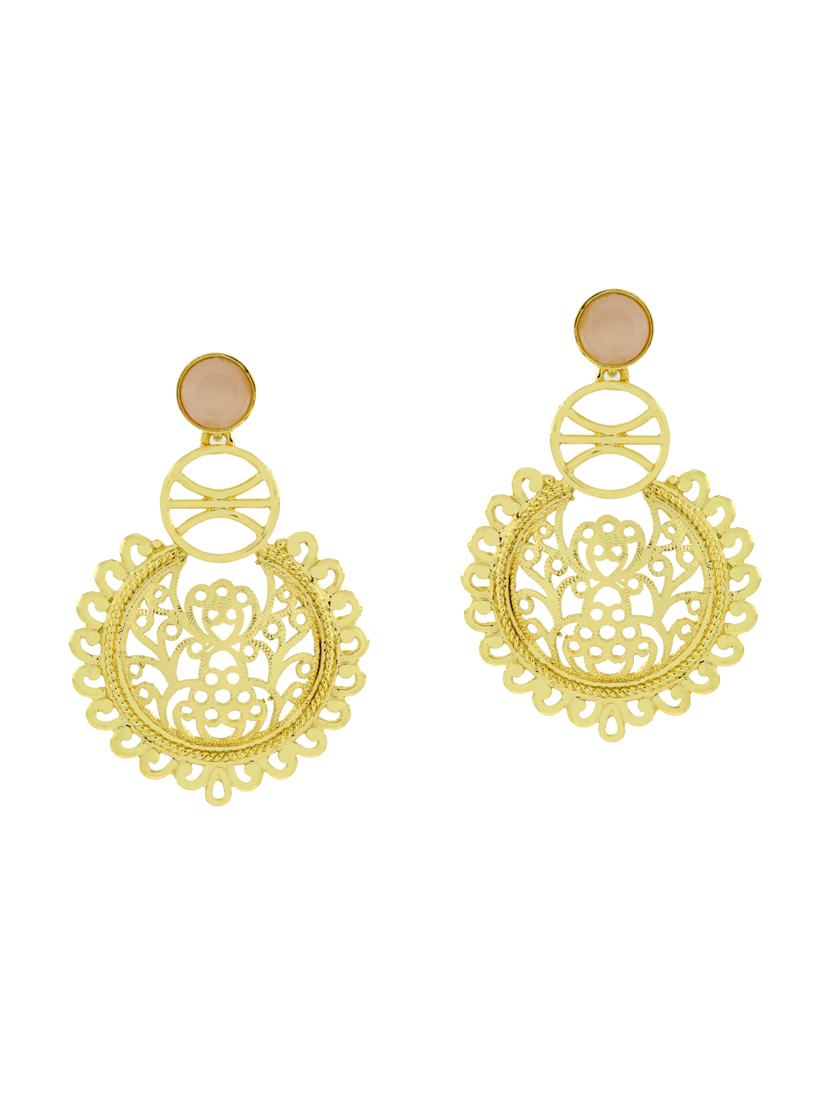 pink brass other earring - 14410012 - Zoom Image - 1