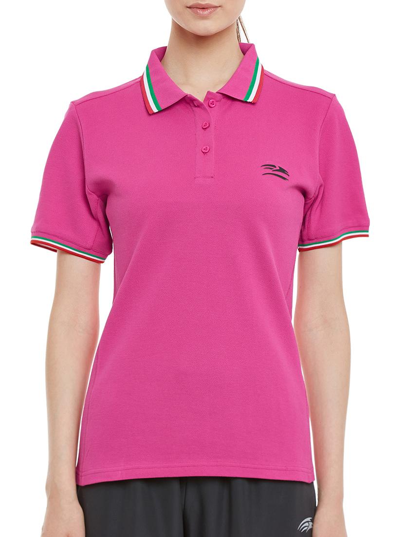 pink cotton casual tee - 14410153 - Zoom Image - 1