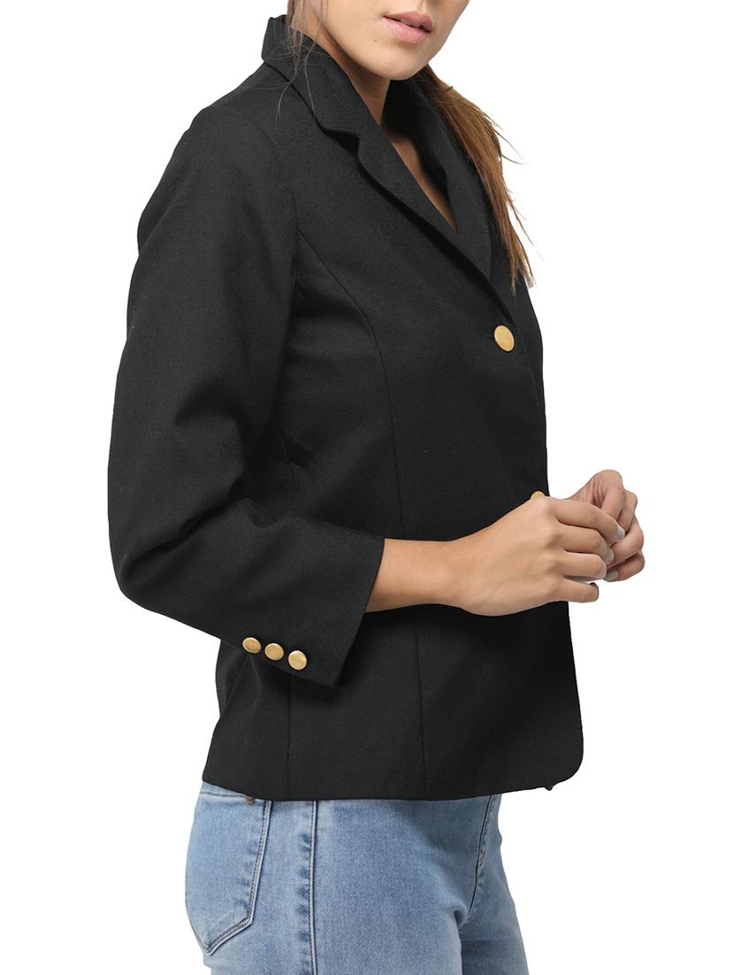 black solid blazer - 14410863 - Zoom Image - 2