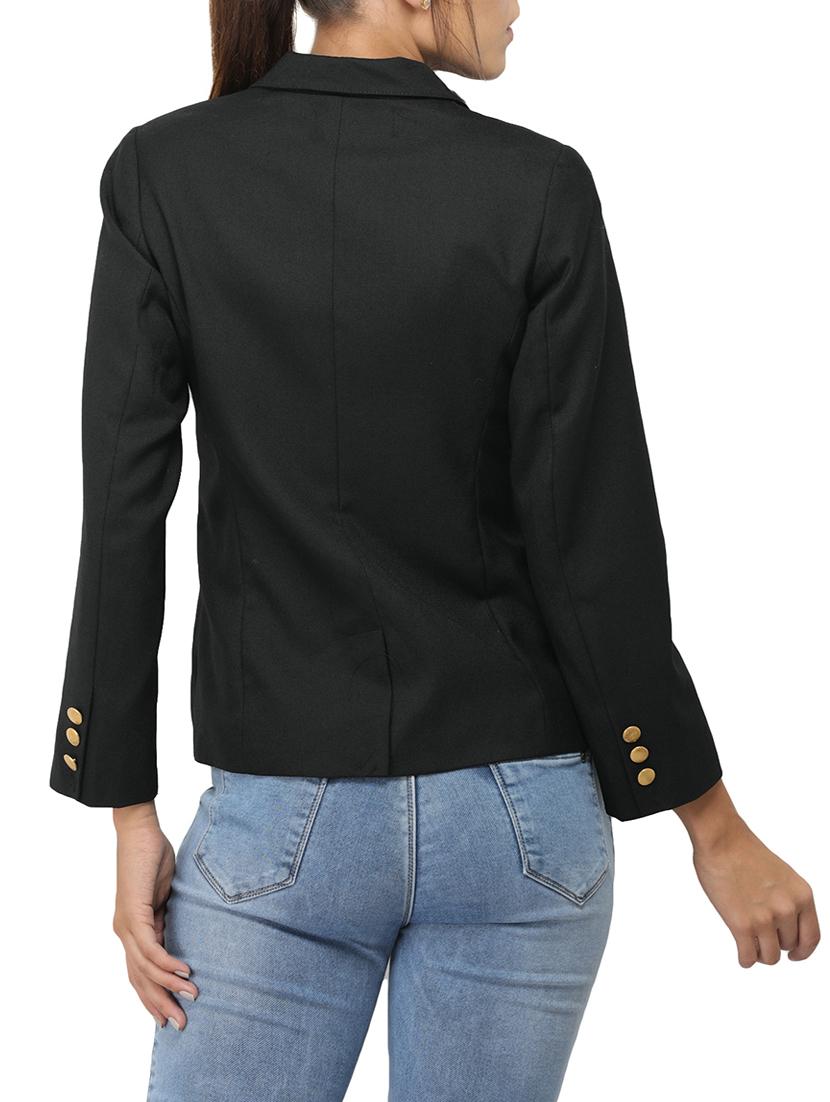 black solid blazer - 14410863 - Zoom Image - 3