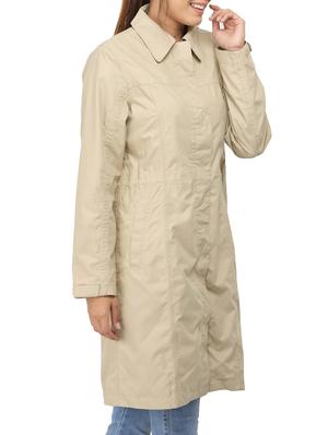 solid beige casual coat - 14410867 - Standard Image - 2
